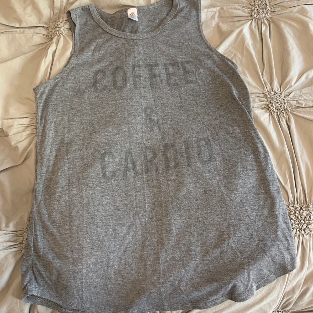Coffee & Cardio workout tank